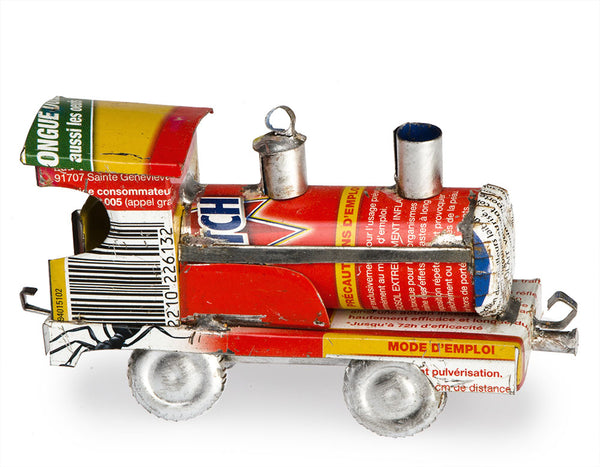 Recycled Tin Train Locomotive
