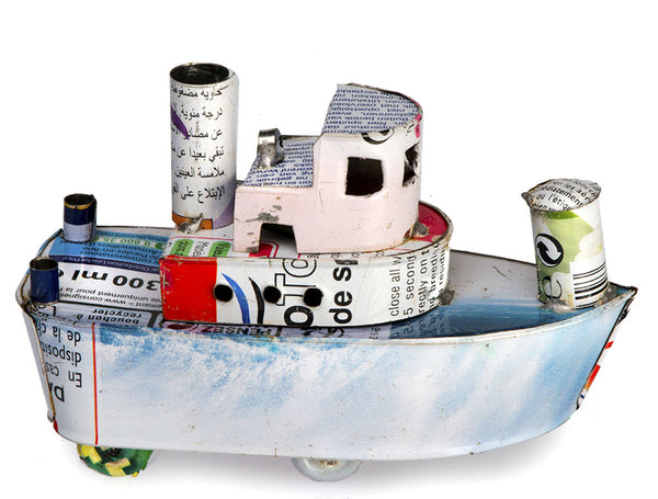 Recycled Tin Tug Boats