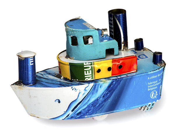 Recycled Tin Tug Boats